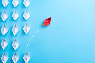 Positionering onderscheidende bootjes